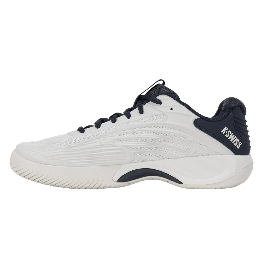 K-Swiss Hypercourt Express 3 Wide Men's Tennis Shoe (Blanc de Blanc/Carbon) - RacquetGuys.ca