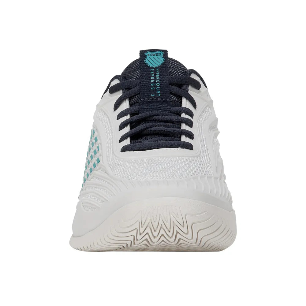 K-Swiss Hypercourt Express 3 Wide Men's Tennis Shoe (Blanc de Blanc/Carbon) - RacquetGuys.ca