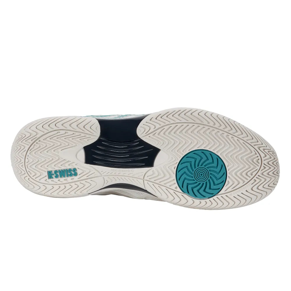 K-Swiss Hypercourt Express 3 Wide Men's Tennis Shoe (Blanc de Blanc/Carbon) - RacquetGuys.ca