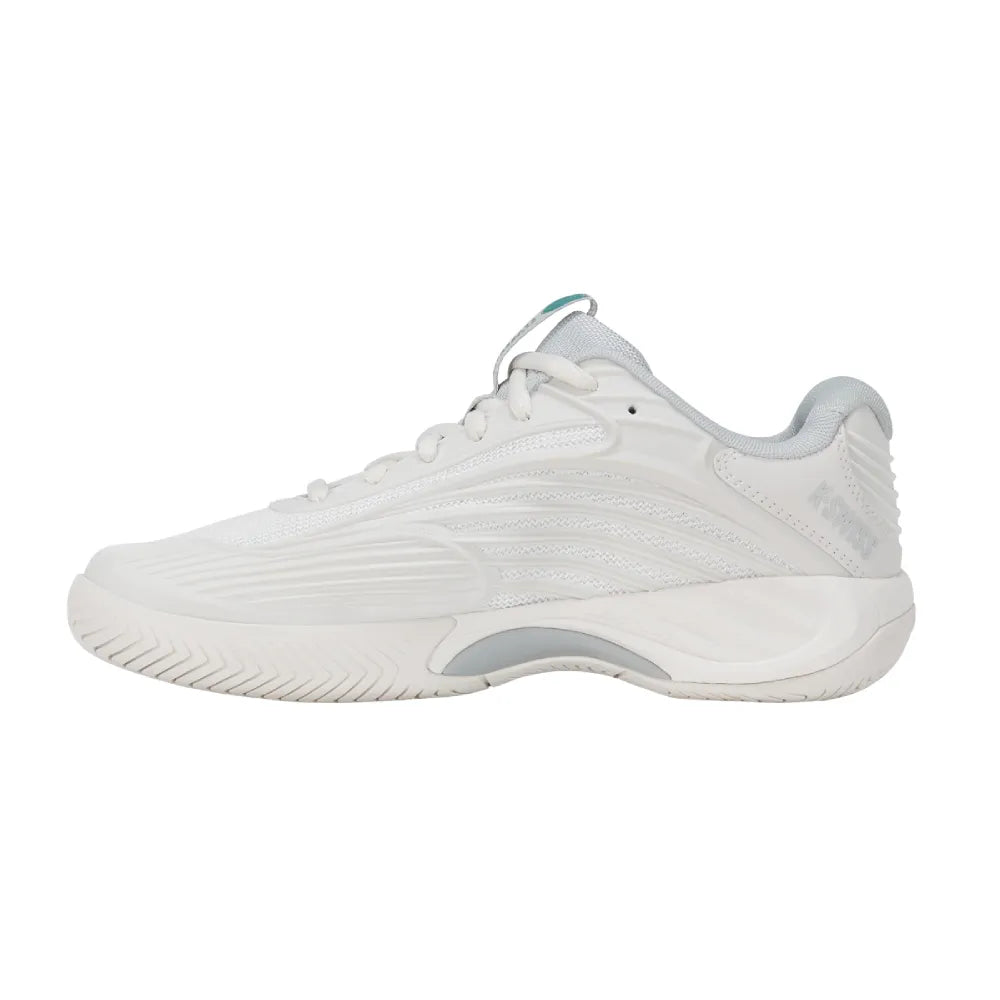 K-Swiss Hypercourt Express 3 Wide Women's Tennis Shoe (Blanc De Blanc/Gray)