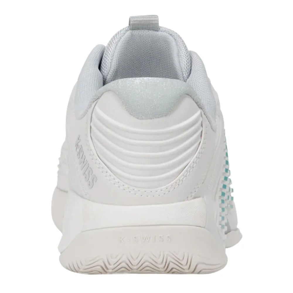 K-Swiss Hypercourt Express 3 Wide Women's Tennis Shoe (Blanc De Blanc/Gray)