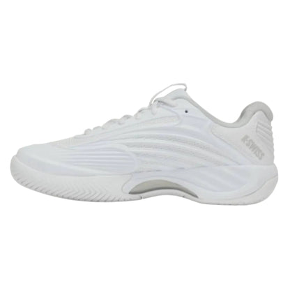 K-Swiss Hypercourt Express 3 Wide Women's Tennis Shoe (White/Dawn Blue) - RacquetGuys.ca