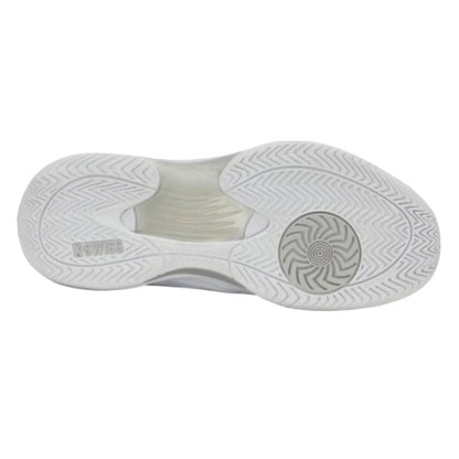 K-Swiss Hypercourt Express 3 Wide Women's Tennis Shoe (White/Dawn Blue) - RacquetGuys.ca
