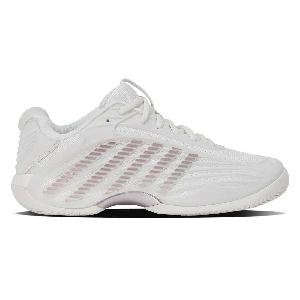 K-Swiss Hypercourt Express 3 Women's Tennis Shoe (Blanc De Blanc/Rose Gold) - RacquetGuys.ca