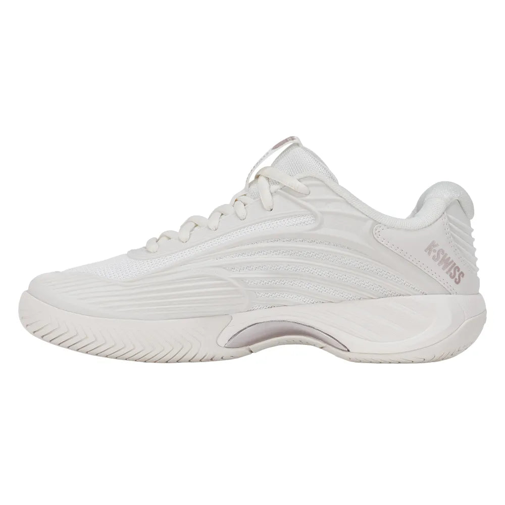K-Swiss Hypercourt Express 3 Women's Tennis Shoe (Blanc De Blanc/Rose Gold) - RacquetGuys.ca