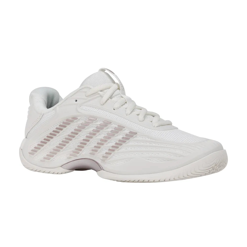 K-Swiss Hypercourt Express 3 Women's Tennis Shoe (Blanc De Blanc/Rose Gold) - RacquetGuys.ca
