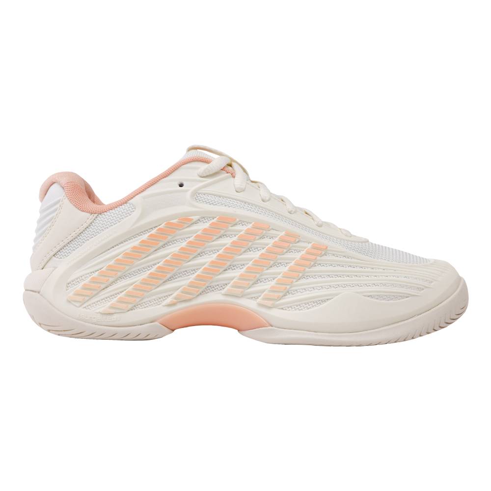 K-Swiss Hypercourt Express 3 Women's Tennis Shoe (Egret/Peach Parfait) - RacquetGuys.ca