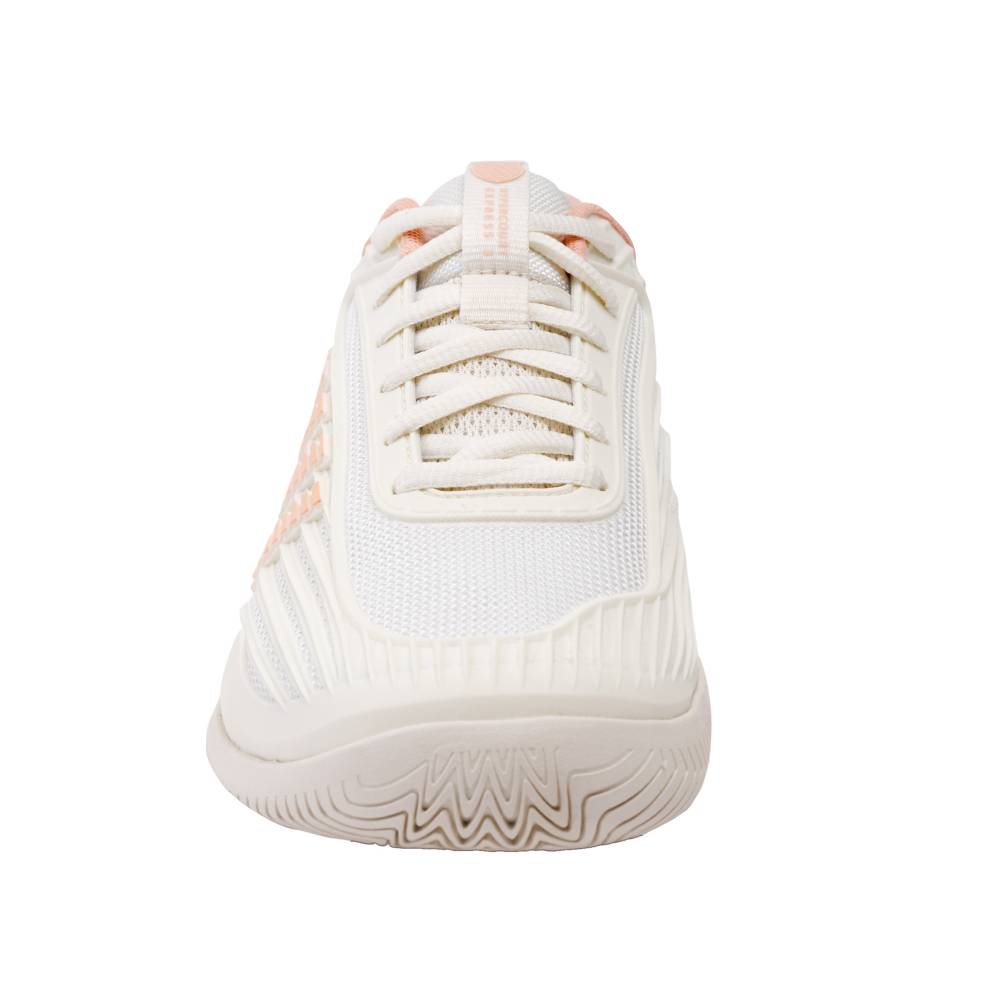 K-Swiss Hypercourt Express 3 Women's Tennis Shoe (Egret/Peach Parfait) - RacquetGuys.ca