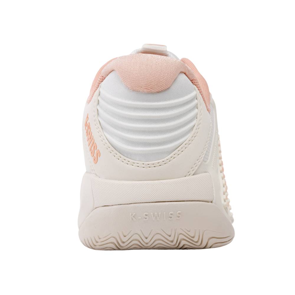 K-Swiss Hypercourt Express 3 Women's Tennis Shoe (Egret/Peach Parfait) - RacquetGuys.ca