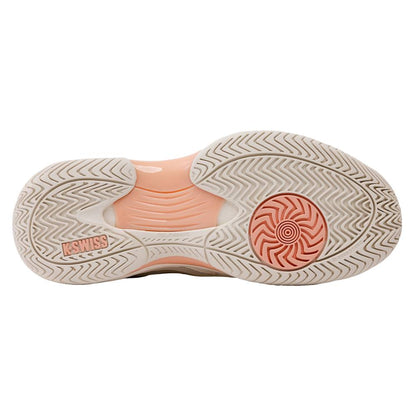 K-Swiss Hypercourt Express 3 Women's Tennis Shoe (Egret/Peach Parfait) - RacquetGuys.ca