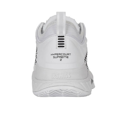 K-Swiss Hypercourt Supreme 2 Men's Tennis Shoe (White/Black) - RacquetGuys.ca