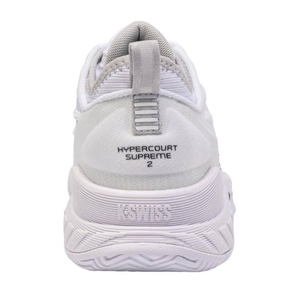 K-Swiss Hypercourt Supreme 2 Women's Tennis Shoe (White/Black) - RacquetGuys.ca