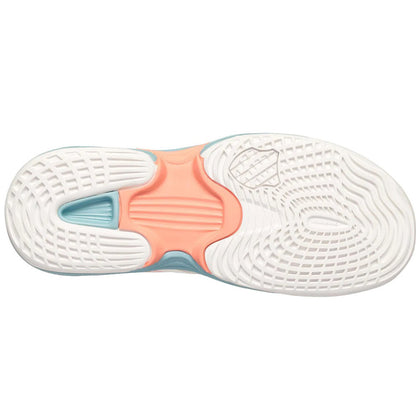 K-Swiss SpeedTrac Junior Tennis Shoe (White/Nile Blue) - RacquetGuys.ca