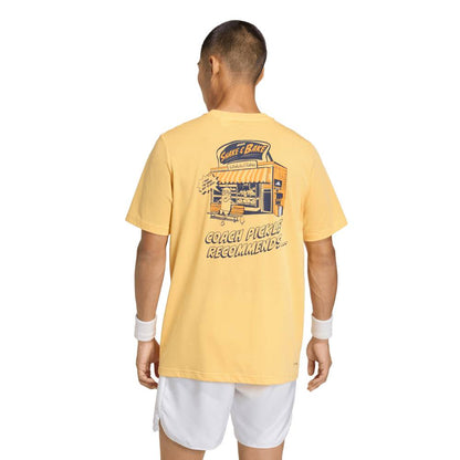 adidas Men's Pickleball Graphic Tee Top (Orange) - RacquetGuys.ca