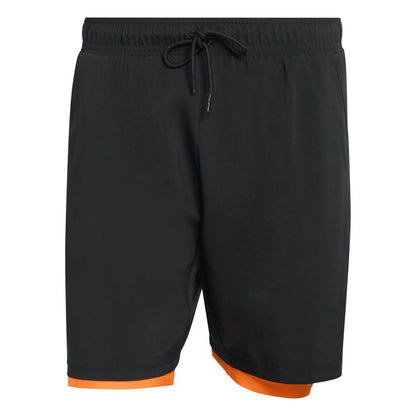 adidas Men's Club 2 in 1 Short (Black) - RacquetGuys.ca