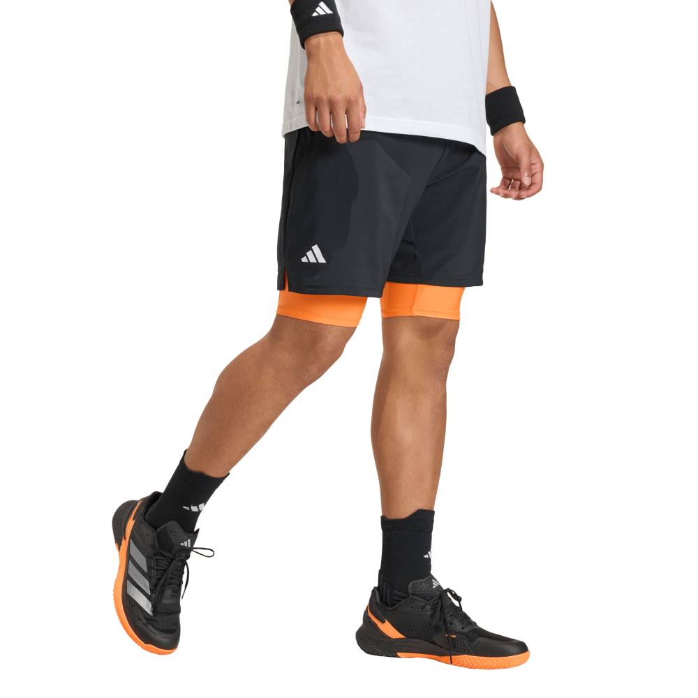 adidas Men's Club 2 in 1 Short (Black) - RacquetGuys.ca