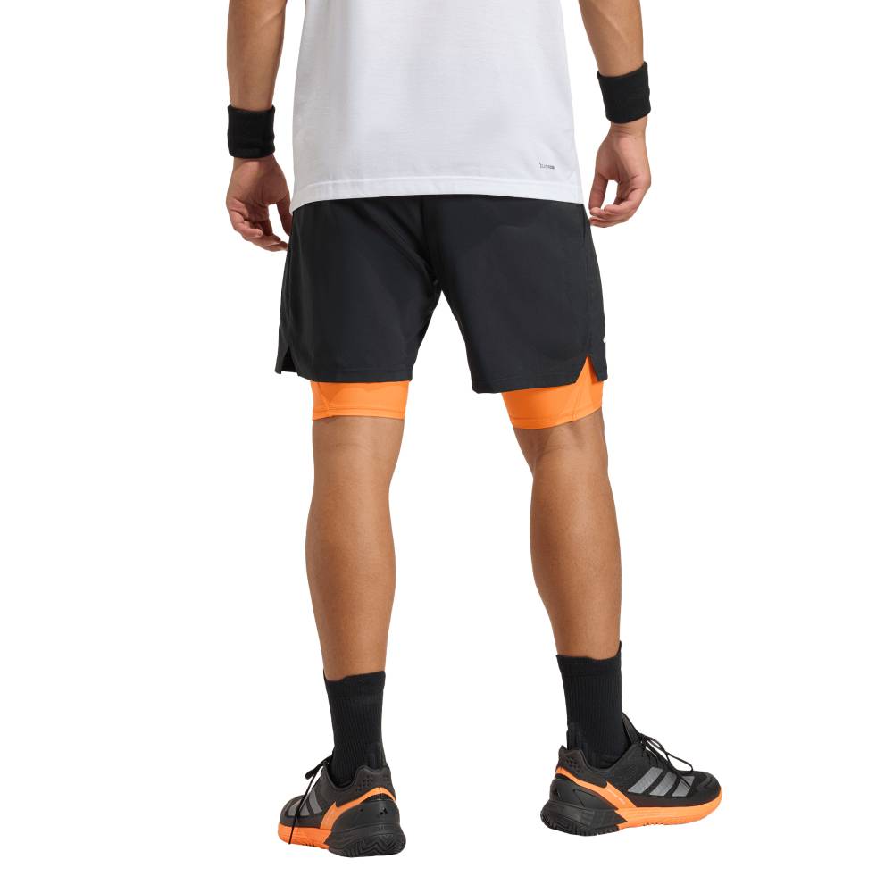 adidas Men's Club 2 in 1 Short (Black) - RacquetGuys.ca