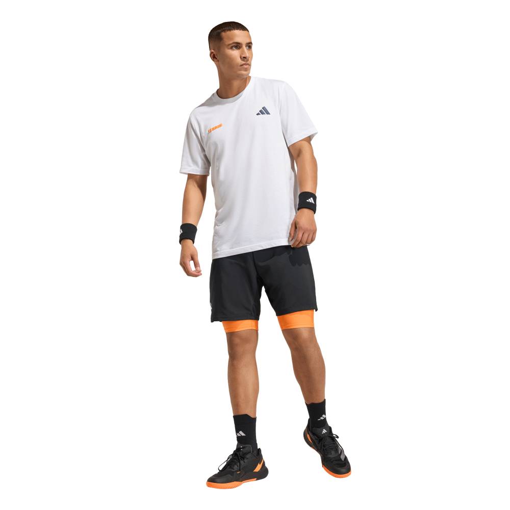 adidas Men's Club 2 in 1 Short (Black) - RacquetGuys.ca