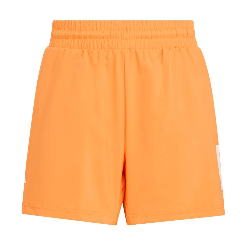 adidas Boy's Club 3 Stripe Short (Orange) - RacquetGuys.ca
