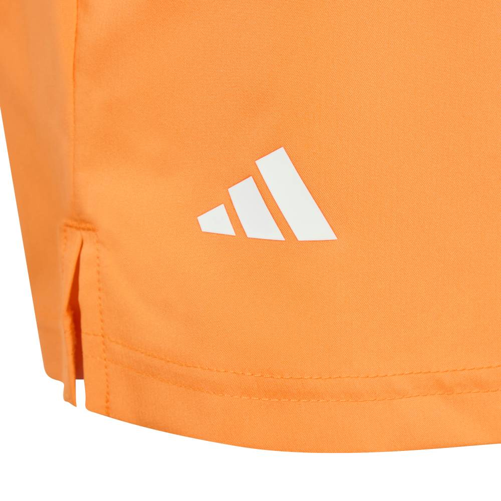 adidas Boy's Club 3 Stripe Short (Orange) - RacquetGuys.ca