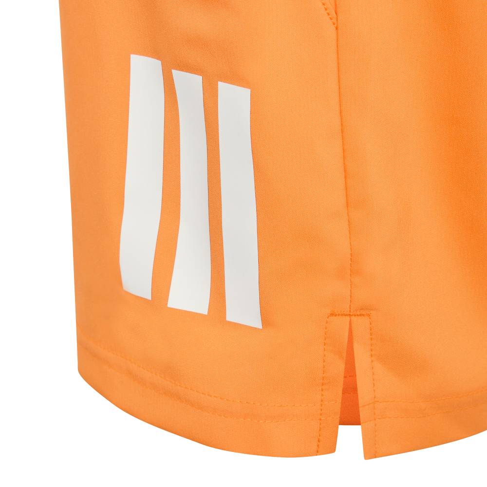 adidas Boy's Club 3 Stripe Short (Orange) - RacquetGuys.ca