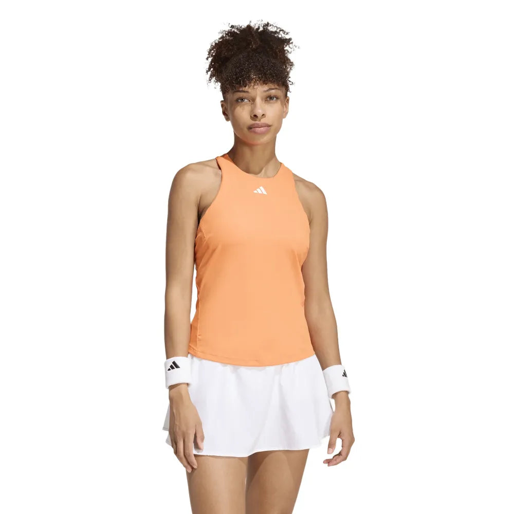 adidas Women's Climacool Y-Tank Top (Orange) - RacquetGuys.ca