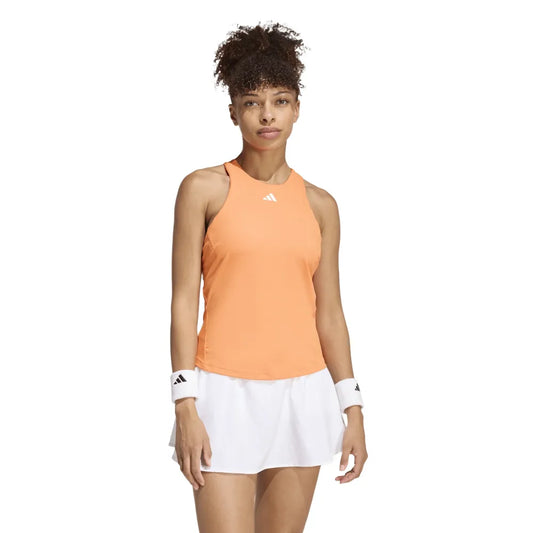 adidas Women's Climacool Y-Tank Top (Orange) - RacquetGuys.ca