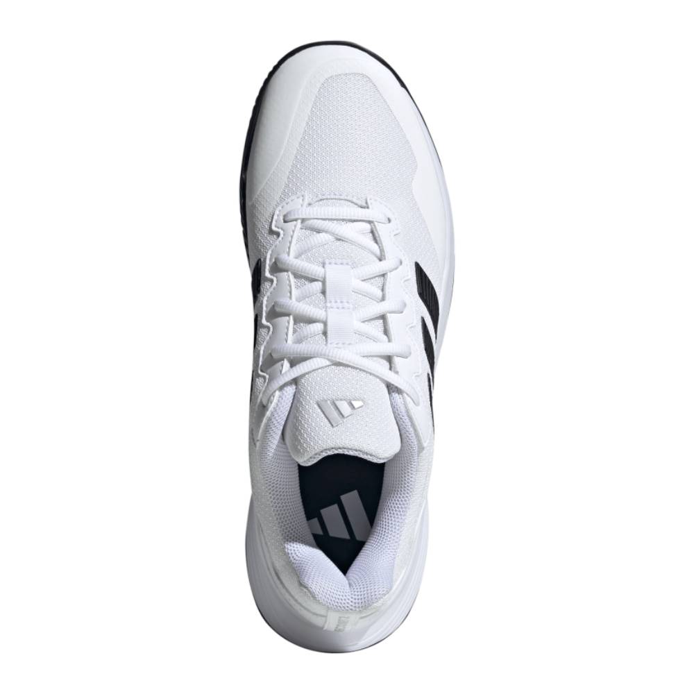 adidas GameCourt 2 Men's Tennis Shoe (White/Black) - RacquetGuys.ca