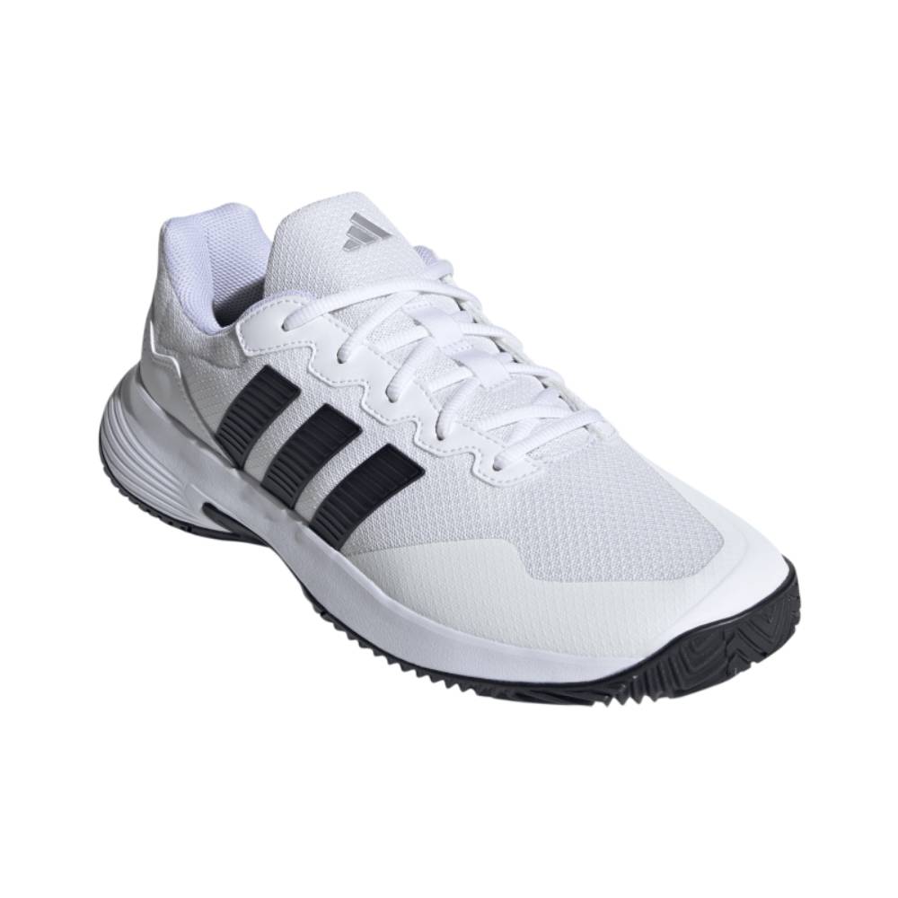 adidas GameCourt 2 Men's Tennis Shoe (White/Black) - RacquetGuys.ca