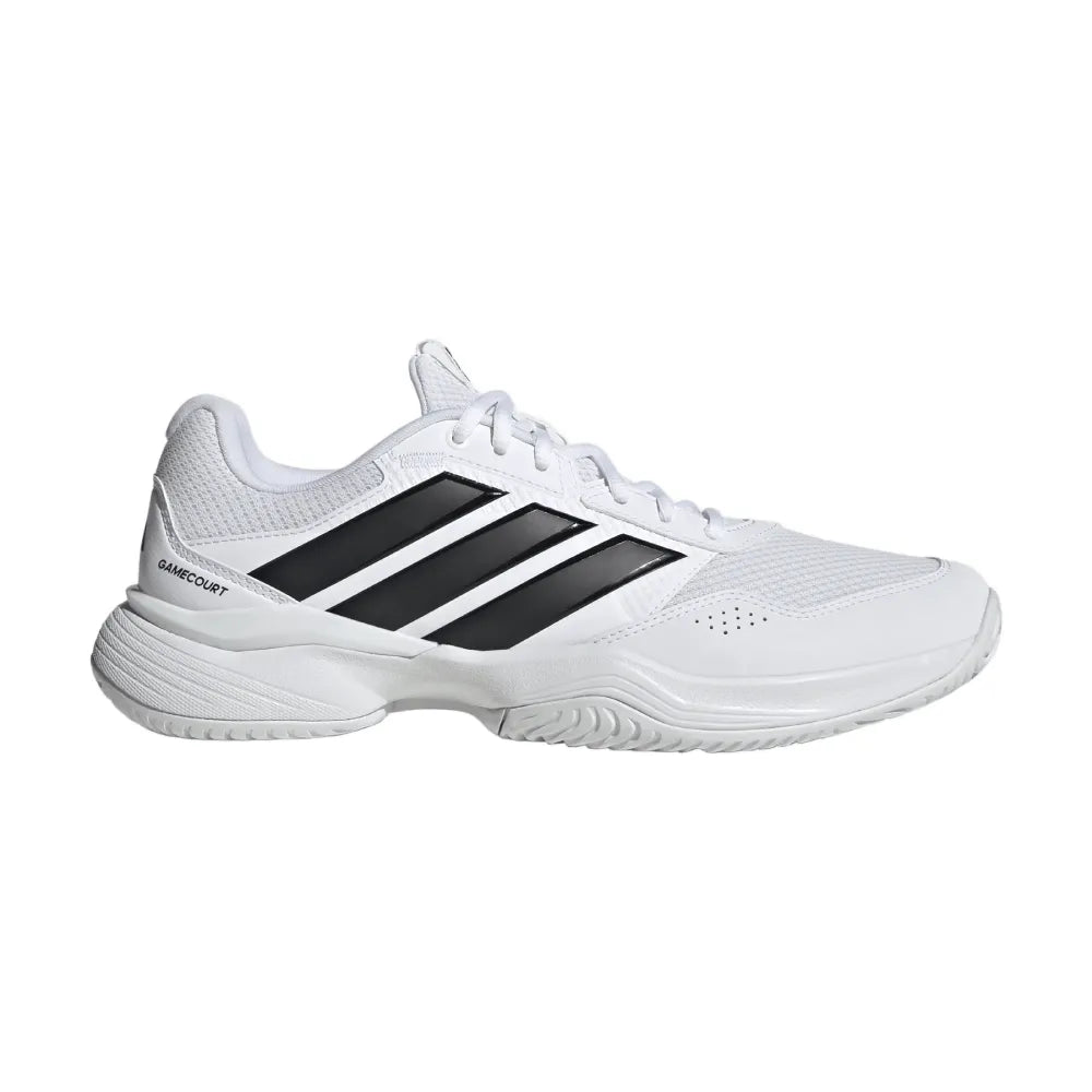adidas GameCourt 3 Men's Tennis Shoe (White) - RacquetGuys.ca