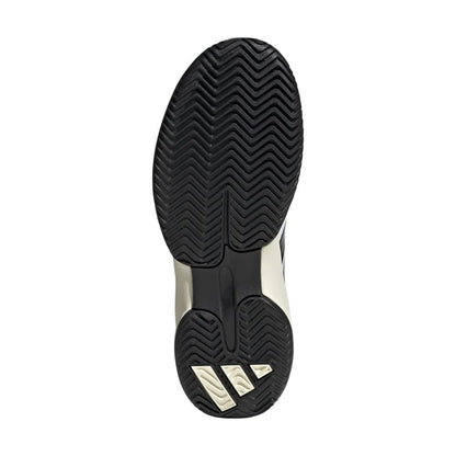 adidas Barricade Junior Tennis Shoe (White/Black) - RacquetGuys.ca