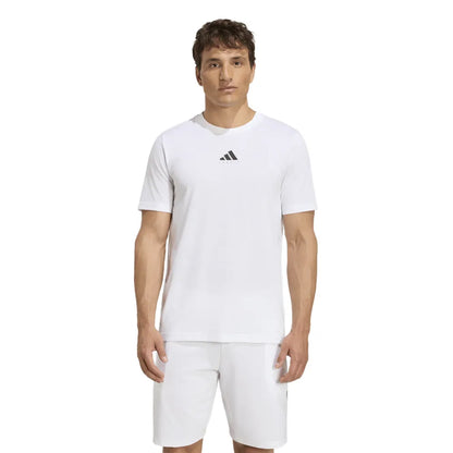 adidas Men's Tennis Graphic Tee Top (White) - RacquetGuys.ca