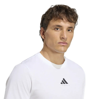 adidas Men's Tennis Graphic Tee Top (White) - RacquetGuys.ca
