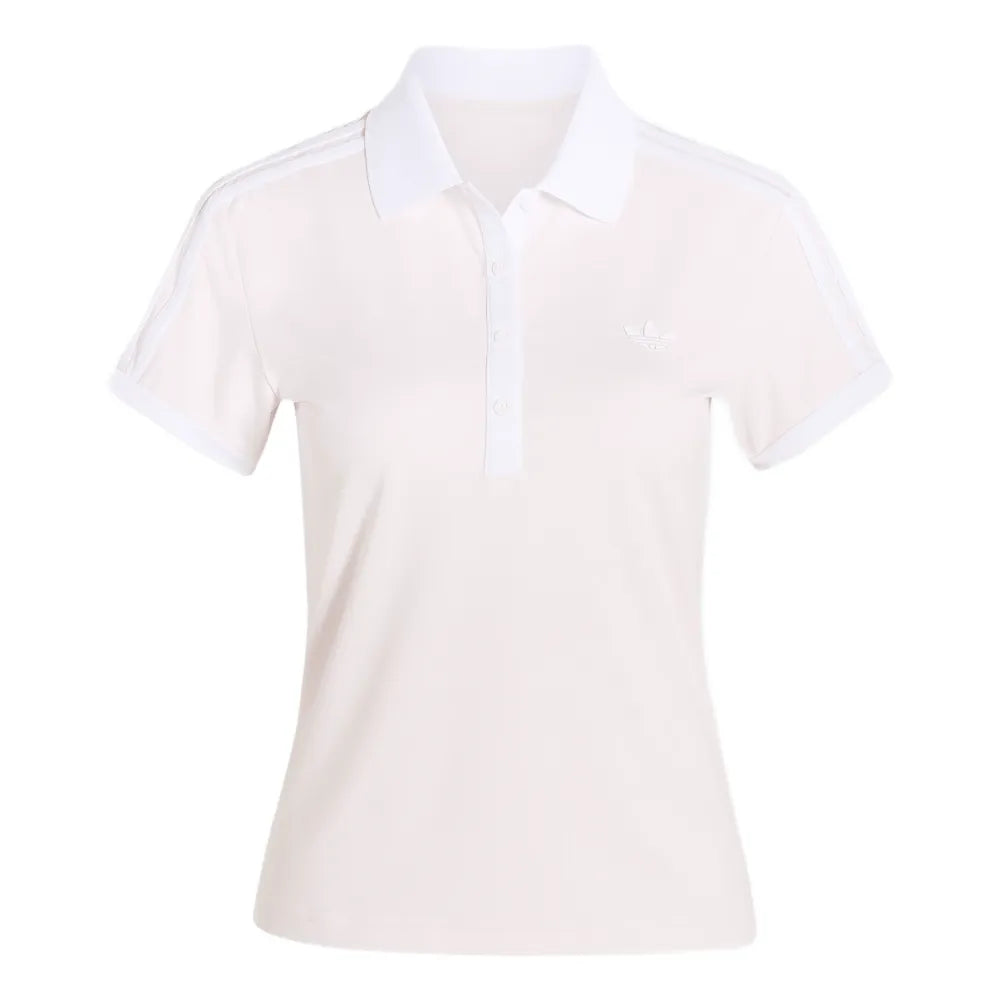 adidas Women's Classics Polo Top (Pink) - RacquetGuys.ca