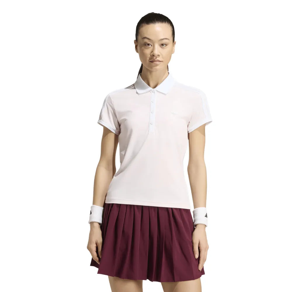 adidas Women's Classics Polo Top (Pink) - RacquetGuys.ca