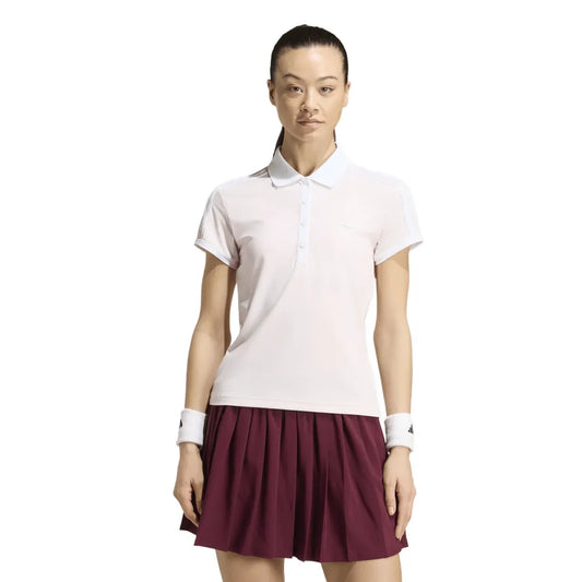 adidas Women's Classics Polo Top (Pink) - RacquetGuys.ca