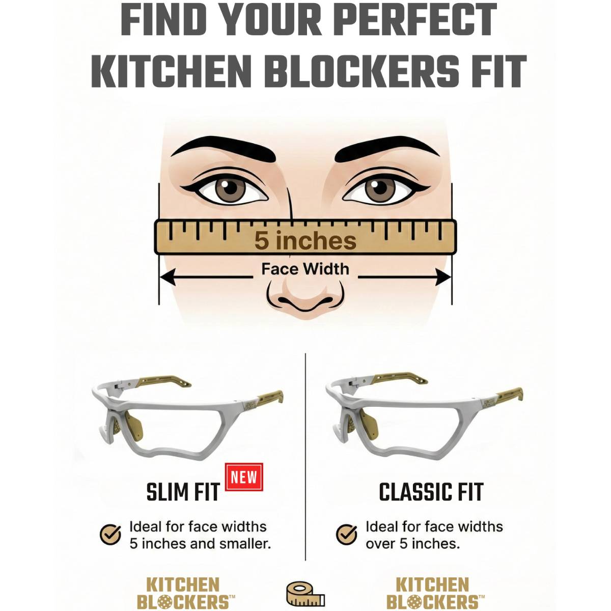 Kitchen Blockers Classic - Pickleball Eye Protection without