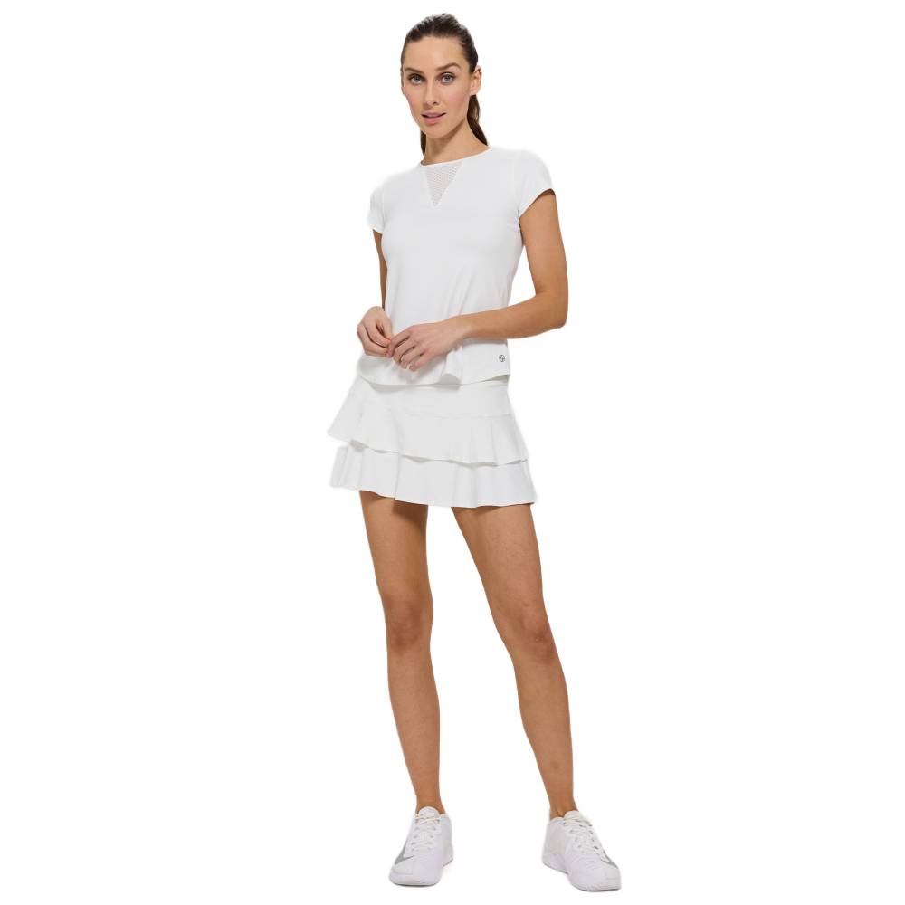 Lija Women's Elite Match Skirt (White) - RacquetGuys.ca
