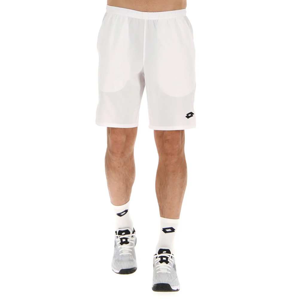 Lotto Men's Top Ten II Short 9-Inch (Bright White) - RacquetGuys.ca