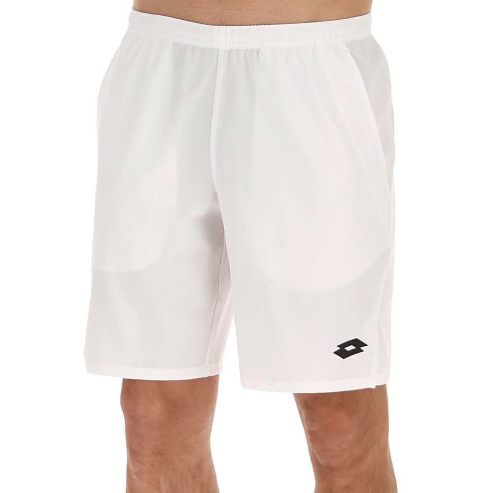 Lotto Men's Top Ten II Short 9-Inch (Bright White) - RacquetGuys.ca