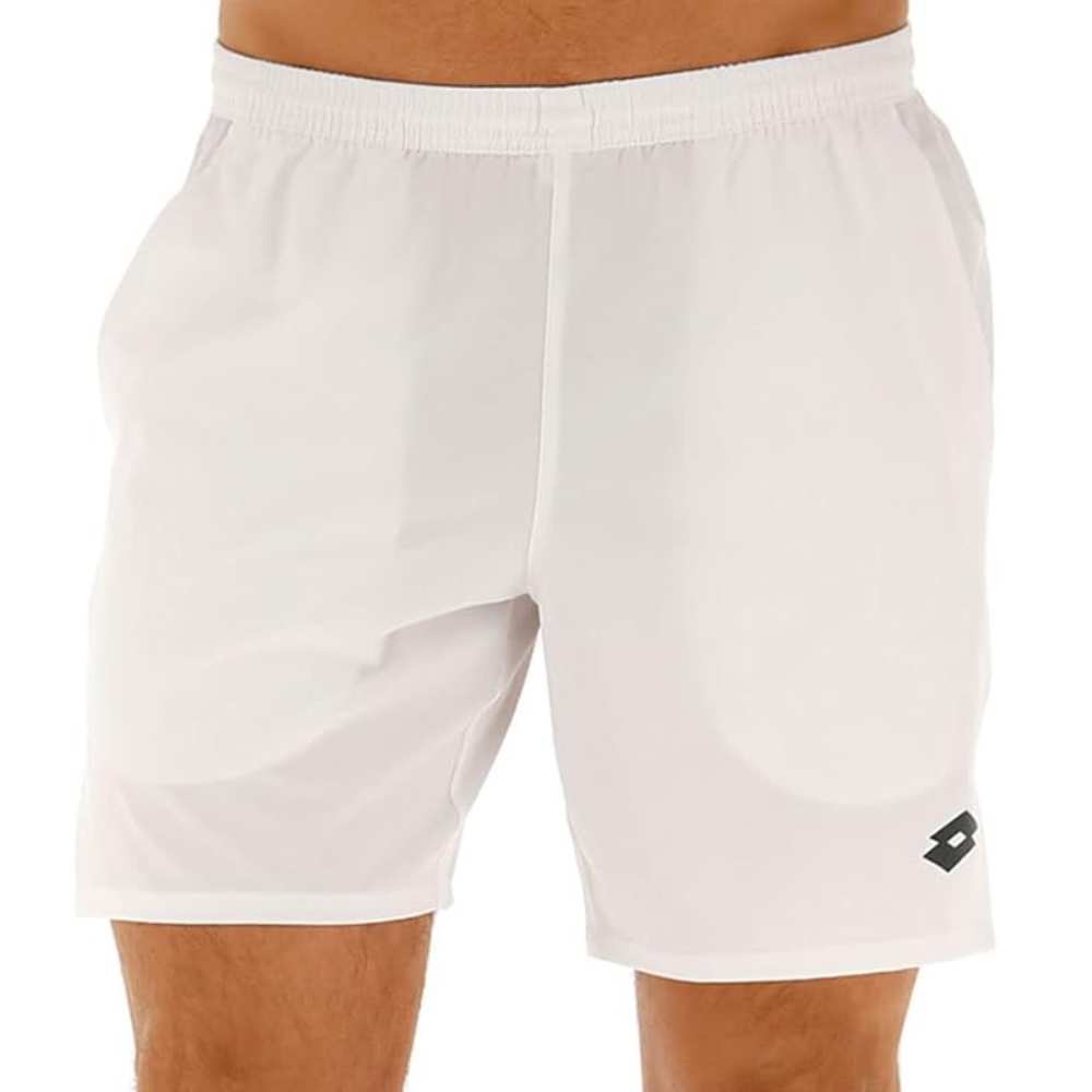 Lotto Men's Top II Short 7-Inch (Bright White) - RacquetGuys.ca