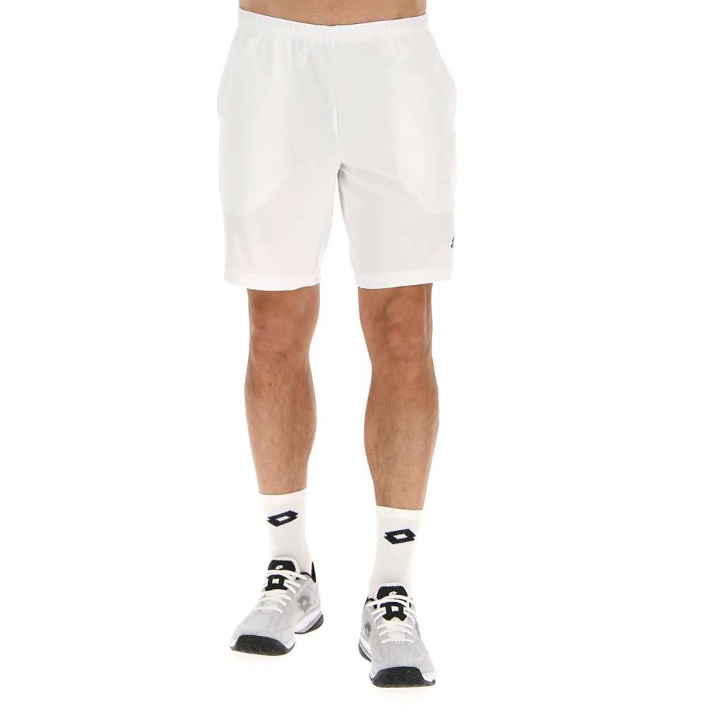 Lotto Men's Squadra II Short 9-Inch (Bright White) - RacquetGuys.ca
