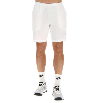 Lotto Men's Squadra II Short 9-Inch (Bright White) - RacquetGuys.ca