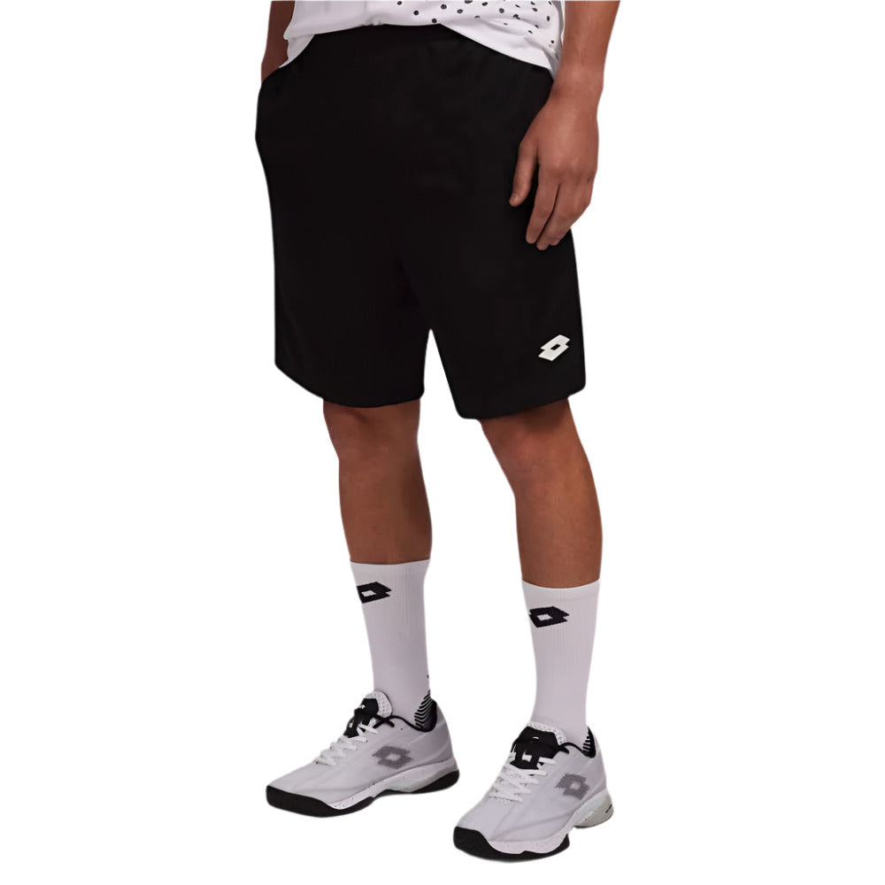 Lotto Men's  Squadra II Short 9-Inch (Black) - RacquetGuys.ca