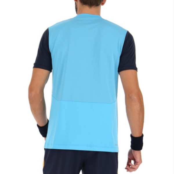 Lotto Men's Top IV Tee Top (Blue Toll/Navy Blue) - RacquetGuys.ca