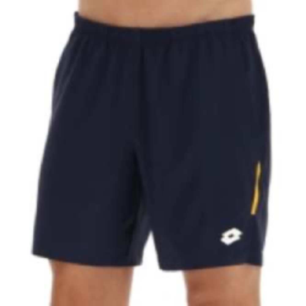 Lotto Men's Top IV Short (Navy Blue/Saffron) - RacquetGuys.ca