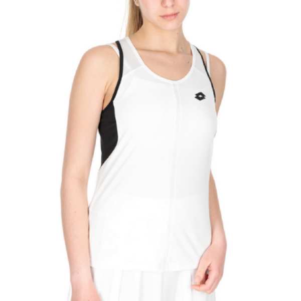 Lotto Women's Top IV Tank Top (Bright White/Black) - RacquetGuys.ca