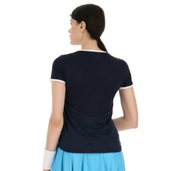 Lotto Women's Top IV Tee Top (Blue Toll/Navy Blue) - RacquetGuys.ca
