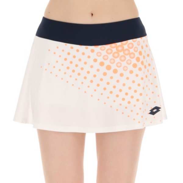 Lotto Women's Top IV Skirt (Bright White/Orange) - RacquetGuys.ca