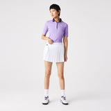 Lacoste Women's Built-In Shorty Pleated Skirt (White/Green) - RacquetGuys.ca